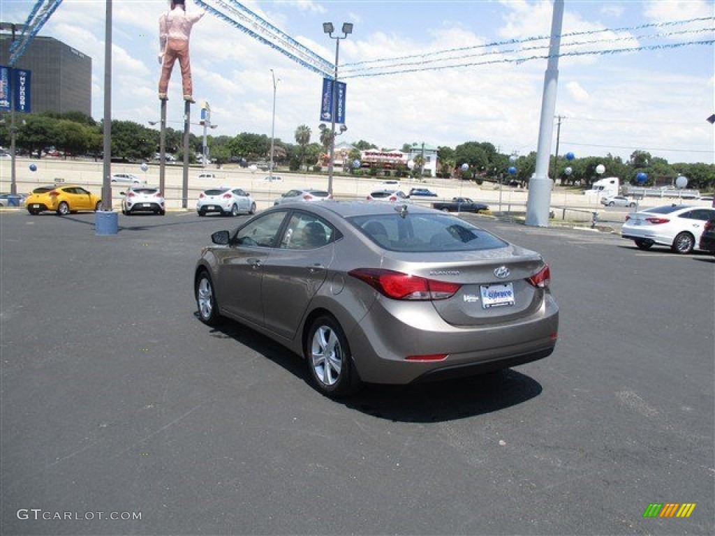 2016 Elantra Value Edition - Desert Bronze / Black photo #6