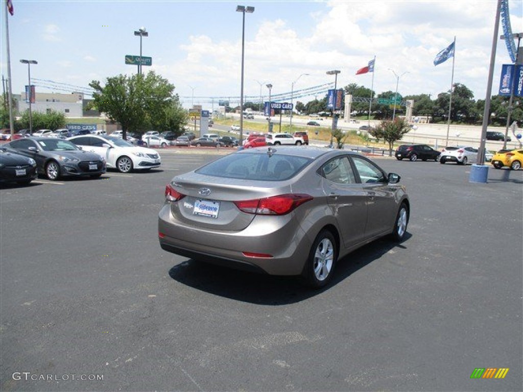 2016 Elantra Value Edition - Desert Bronze / Black photo #8