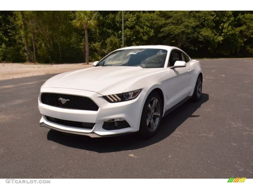 2015 Mustang V6 Coupe - Oxford White / Ebony photo #1