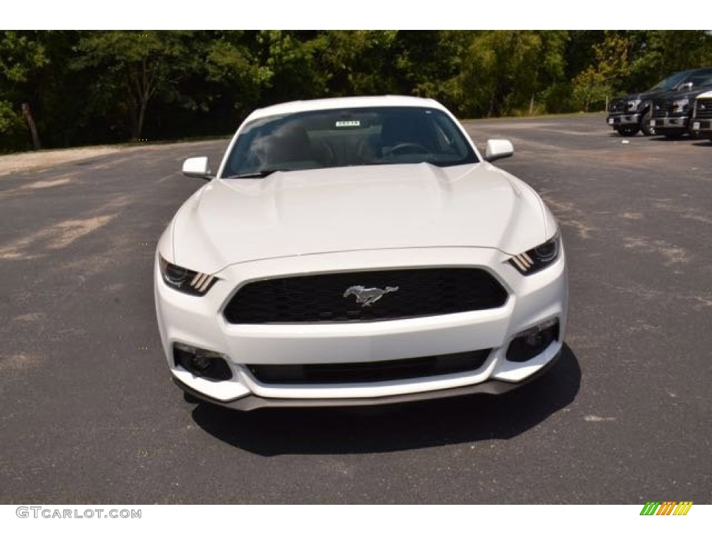 2015 Mustang V6 Coupe - Oxford White / Ebony photo #2