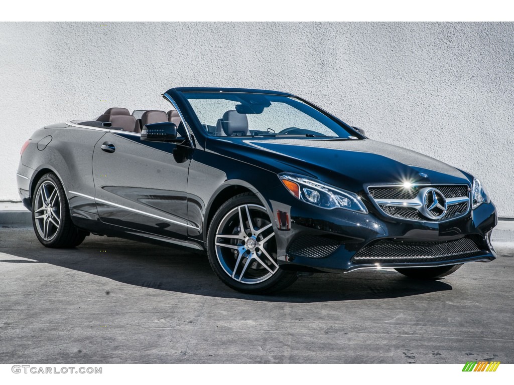 Obsidian Black Metallic 2016 Mercedes-Benz E 400 Cabriolet Exterior Photo #106345721