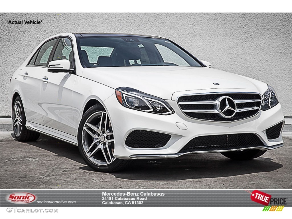 2016 E 350 Sedan - Polar White / Black photo #1