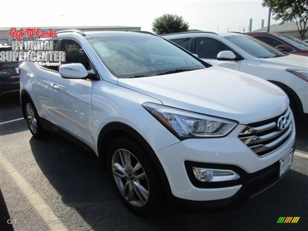 2015 Santa Fe Sport 2.0T - Frost White Pearl / Black photo #1