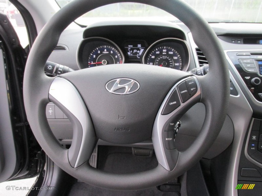 2016 Elantra SE - Phantom Black / Gray photo #28