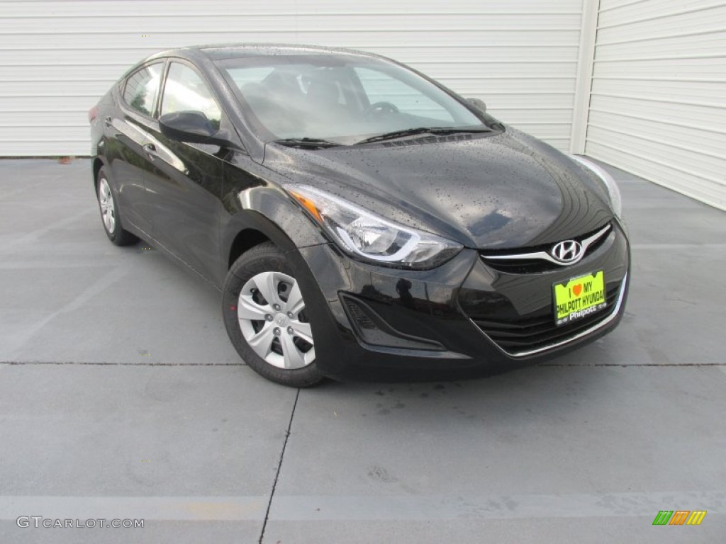2016 Elantra SE - Phantom Black / Gray photo #2