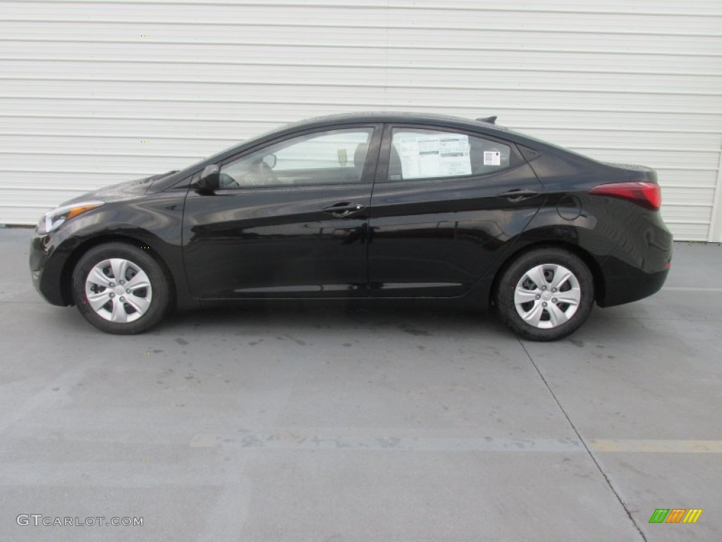2016 Elantra SE - Phantom Black / Gray photo #6