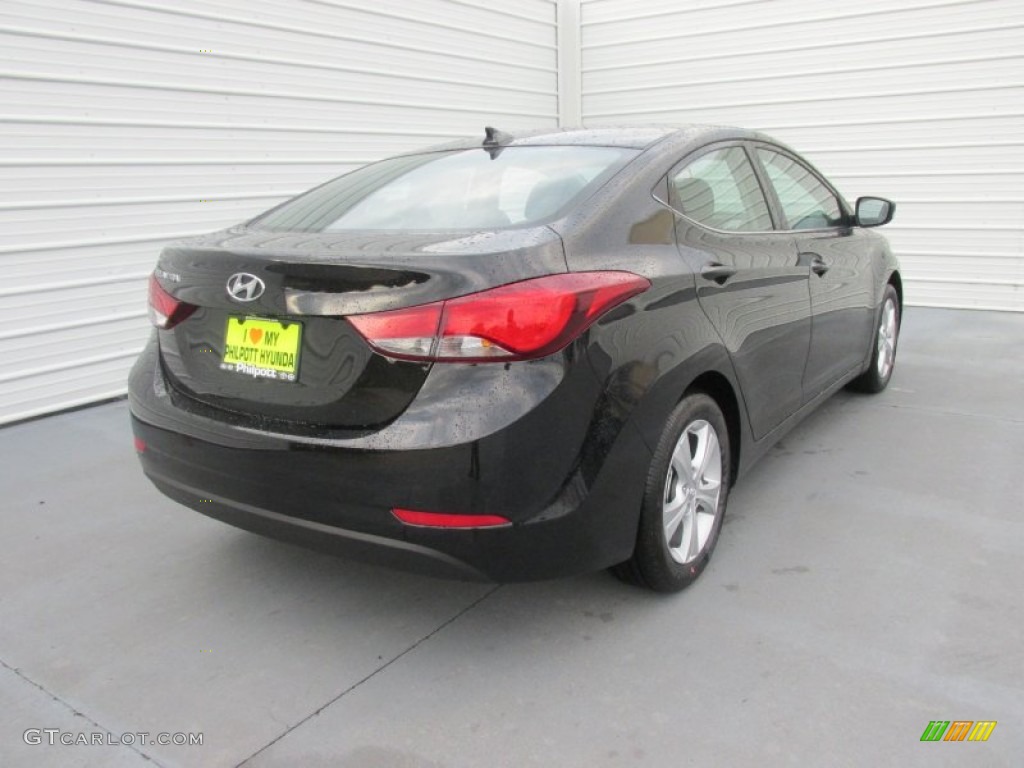 2016 Elantra Value Edition - Phantom Black / Black photo #4