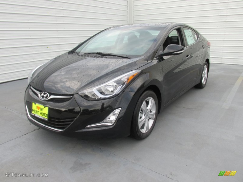 2016 Elantra Value Edition - Phantom Black / Black photo #7