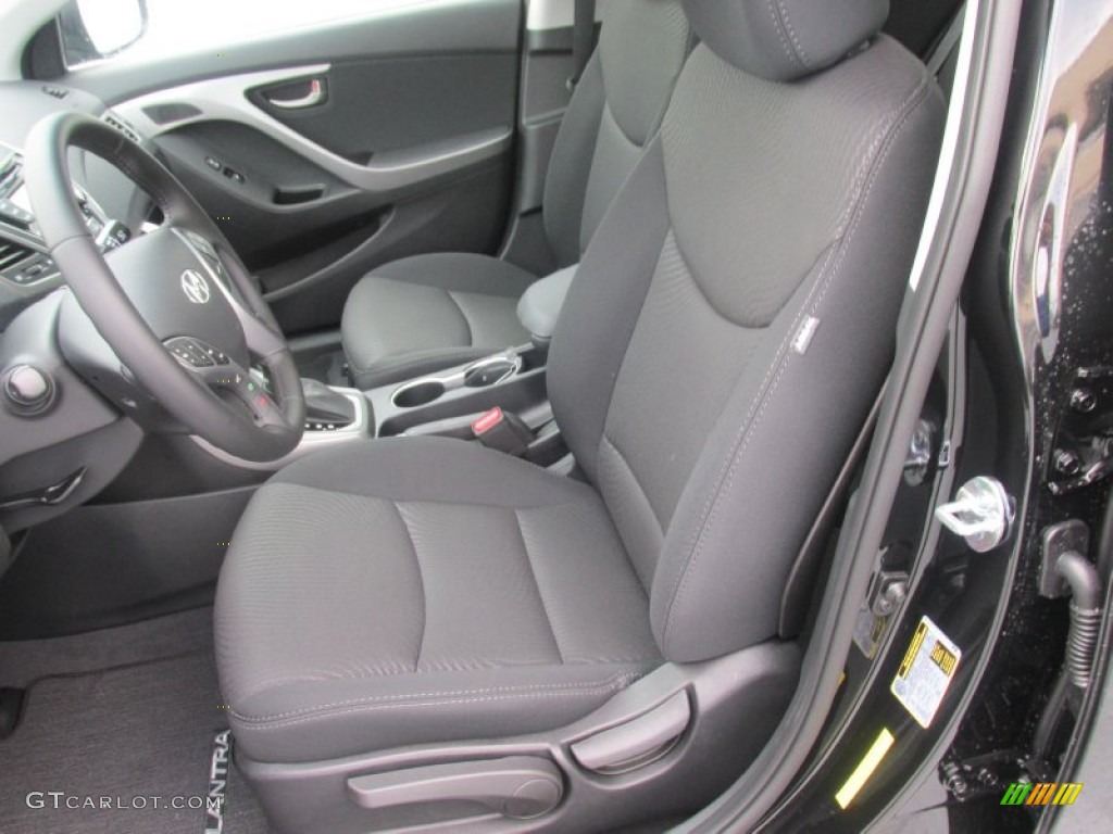 2016 Elantra Value Edition - Phantom Black / Black photo #21
