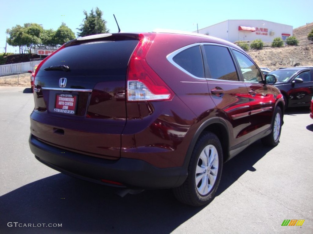 2013 CR-V EX-L - Basque Red Pearl II / Gray photo #7