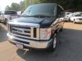 2013 Dark Blue Pearl Ford E Series Van E350 XLT Extended Passenger  photo #2