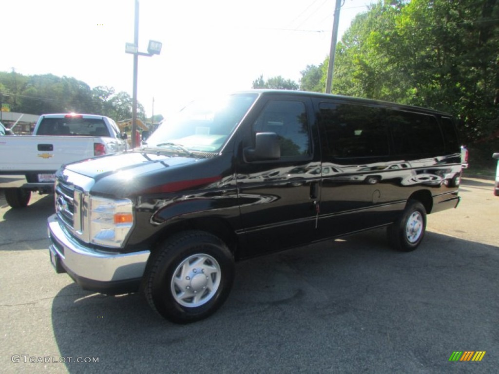 2013 E Series Van E350 XLT Extended Passenger - Dark Blue Pearl / Medium Flint photo #3