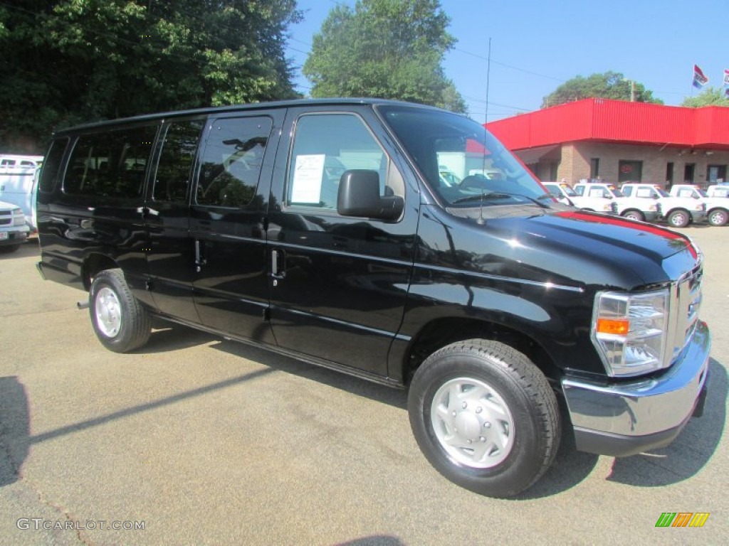2013 E Series Van E350 XLT Extended Passenger - Dark Blue Pearl / Medium Flint photo #7