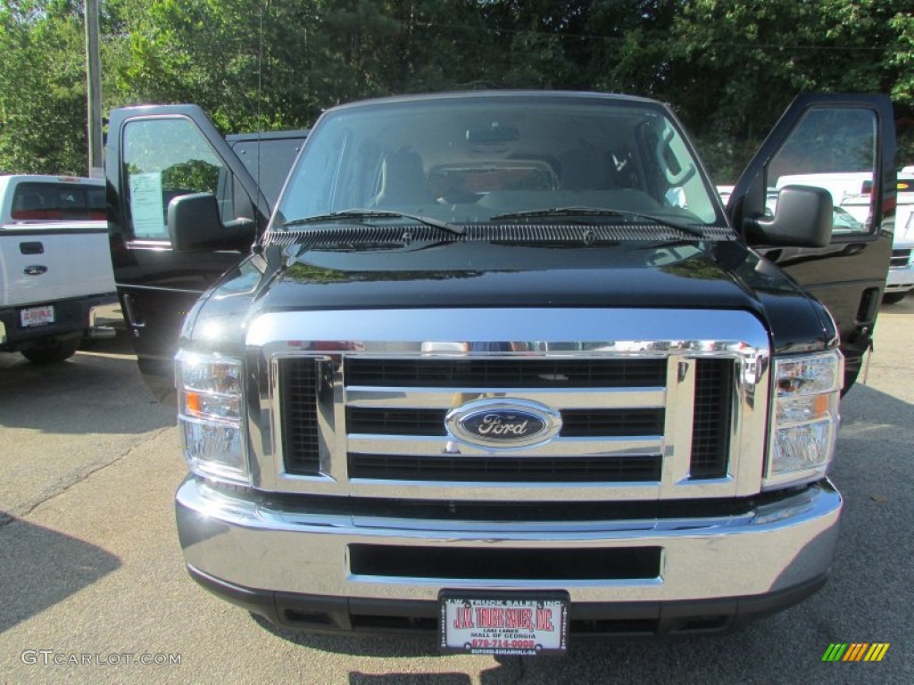 2013 E Series Van E350 XLT Extended Passenger - Dark Blue Pearl / Medium Flint photo #48
