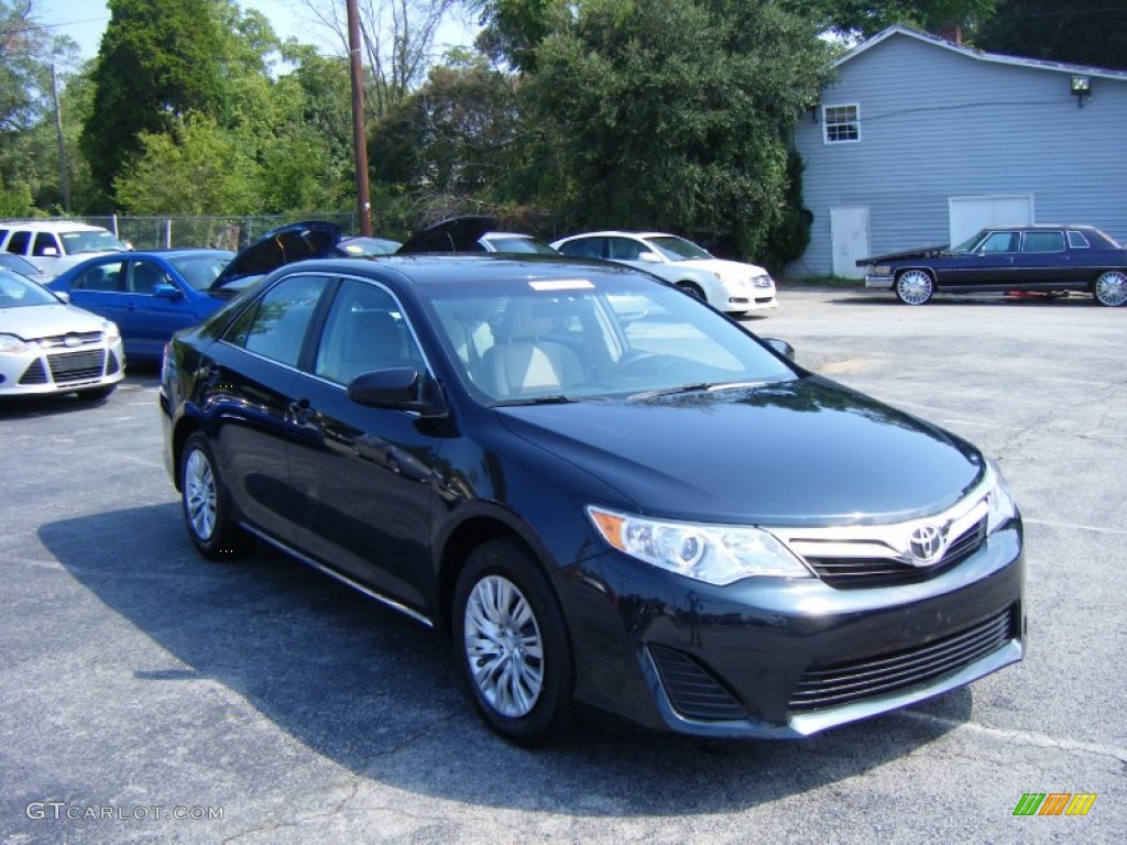 2014 Camry LE - Attitude Black Metallic / Ivory photo #1