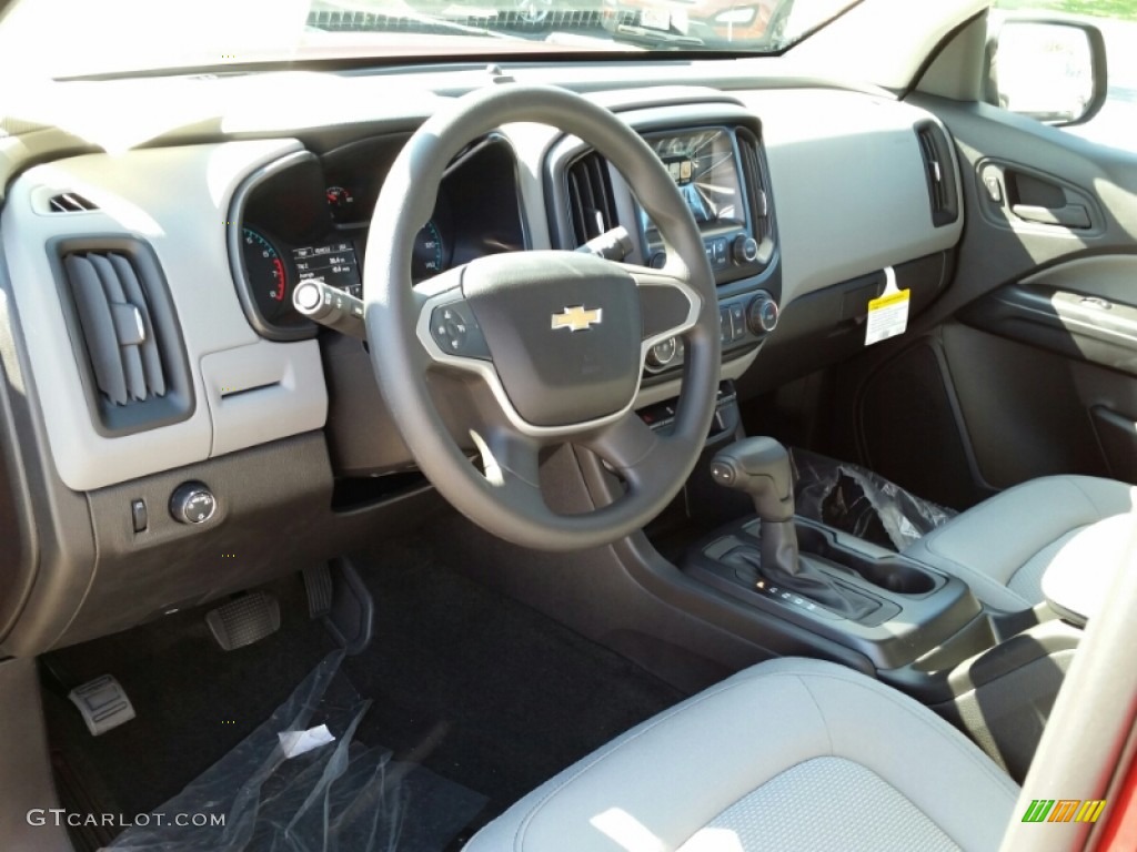 Jet Black/Dark Ash Interior 2015 Chevrolet Colorado WT Crew Cab Photo #106357382