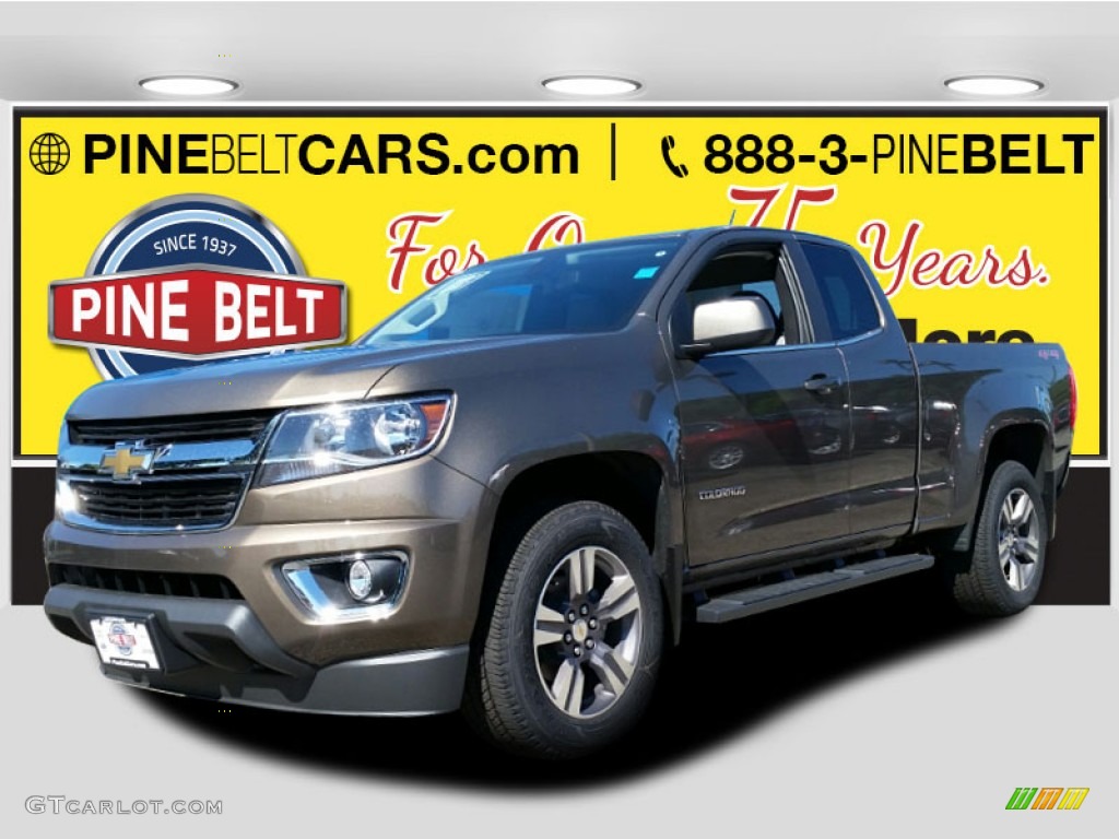 2015 Colorado LT Extended Cab 4WD - Brownstone Metallic / Jet Black/Dark Ash photo #1