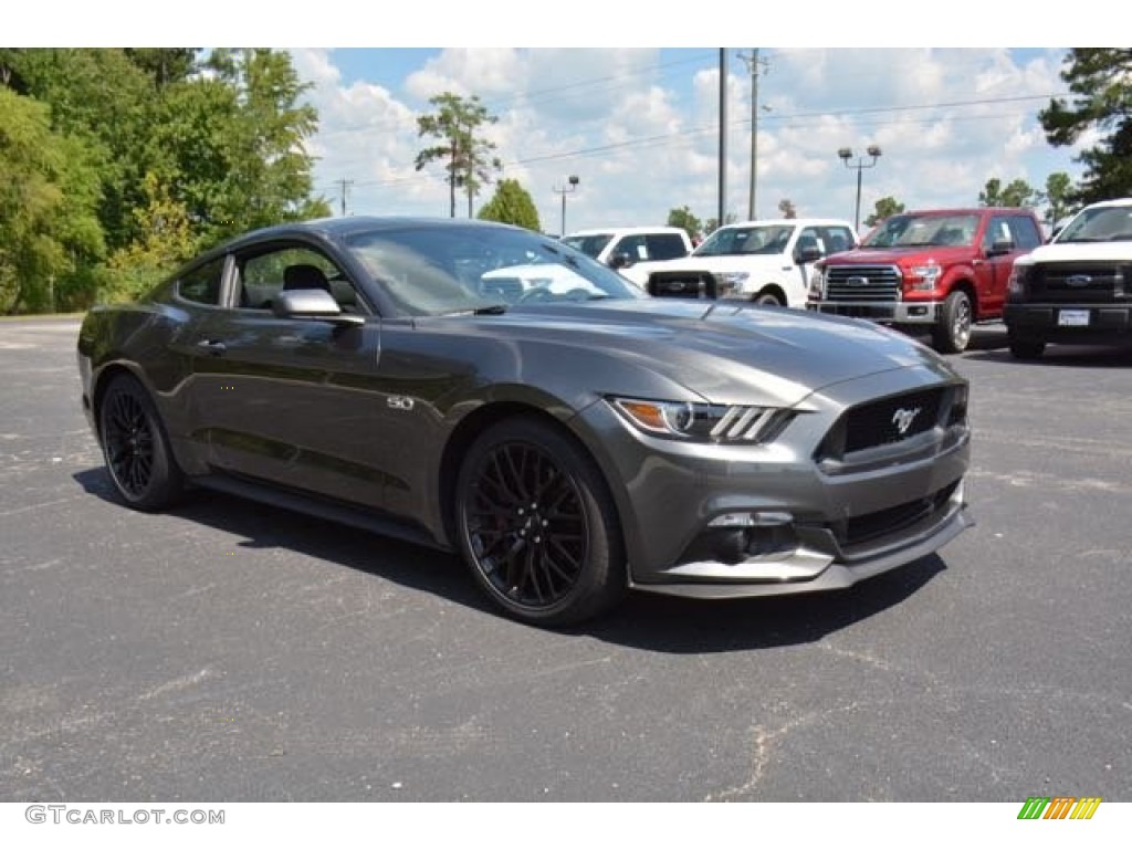 2015 Mustang GT Coupe - Magnetic Metallic / Ebony photo #3