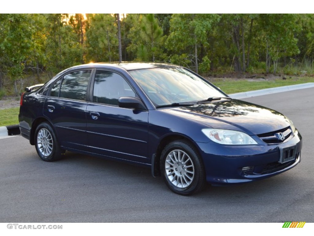 Eternal Blue Pearl 2005 Honda Civic LX Sedan Exterior Photo #106359227