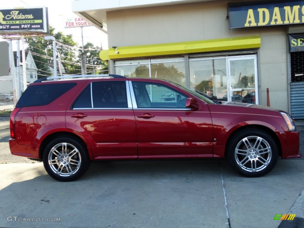 2008 SRX 4 V6 AWD - Crystal Red / Cashmere/Cocoa photo #4