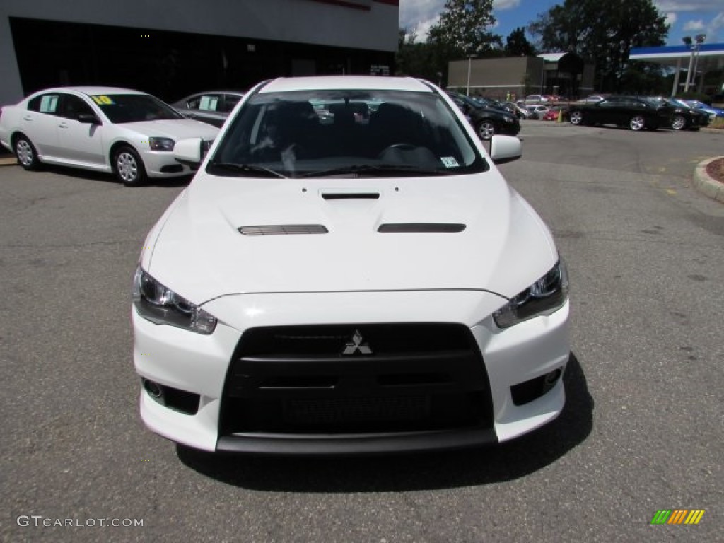 2014 Lancer Evolution GSR - Wicked White / Black photo #2