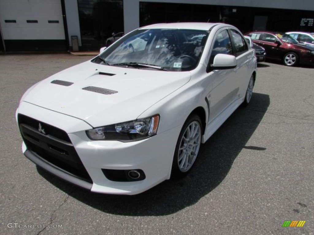 2014 Lancer Evolution GSR - Wicked White / Black photo #3