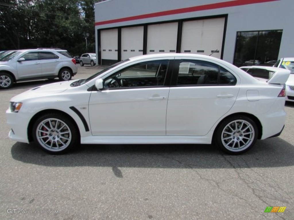 2014 Lancer Evolution GSR - Wicked White / Black photo #4