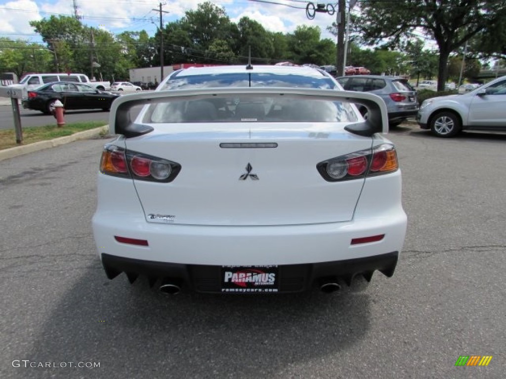 2014 Lancer Evolution GSR - Wicked White / Black photo #6