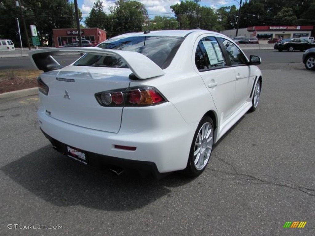 2014 Lancer Evolution GSR - Wicked White / Black photo #7