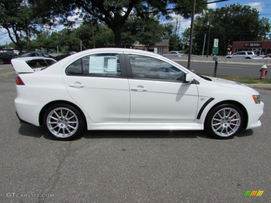 2014 Lancer Evolution GSR - Wicked White / Black photo #8