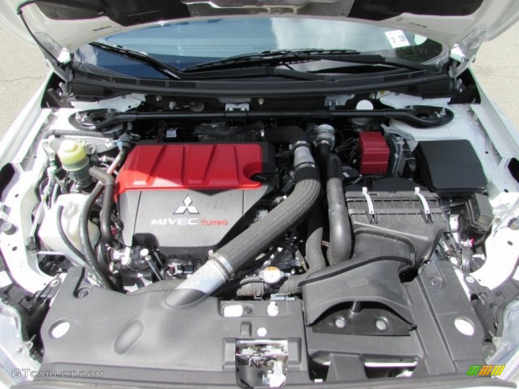 2014 Lancer Evolution GSR - Wicked White / Black photo #30