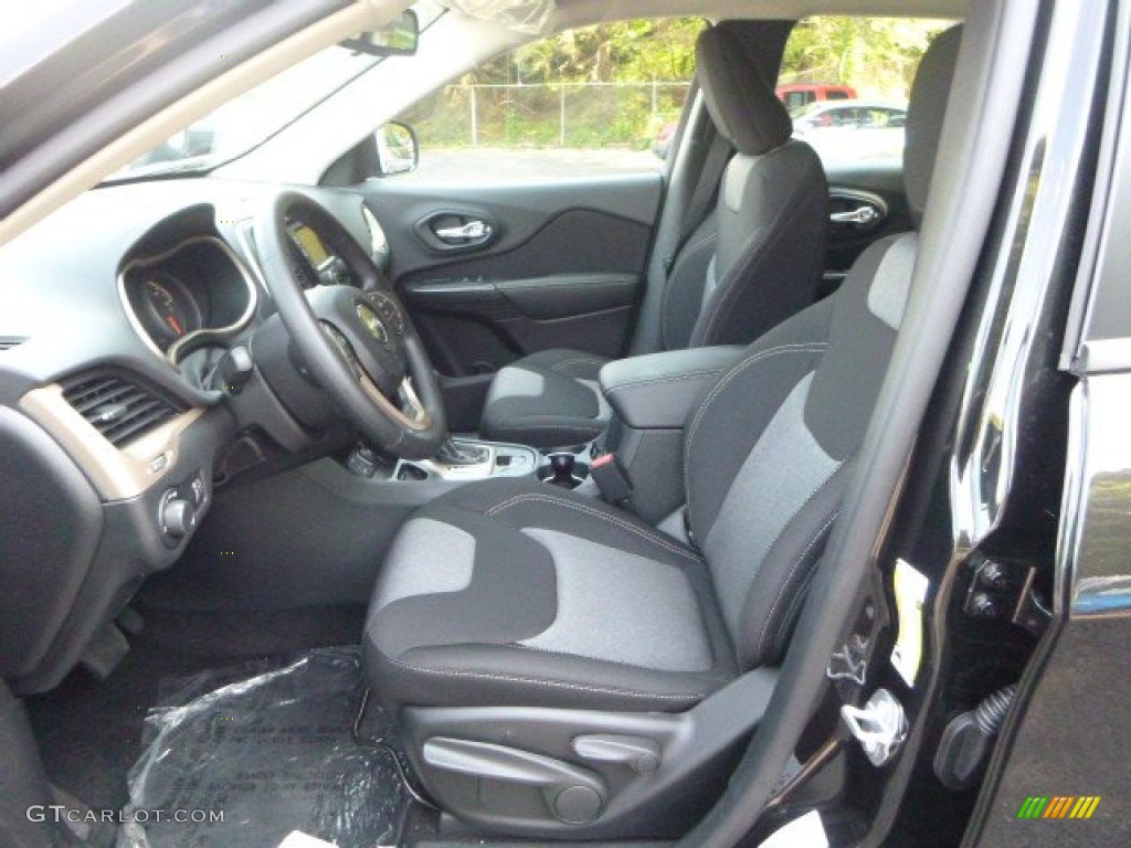 Black Interior 2016 Jeep Cherokee Sport Photo #106363640