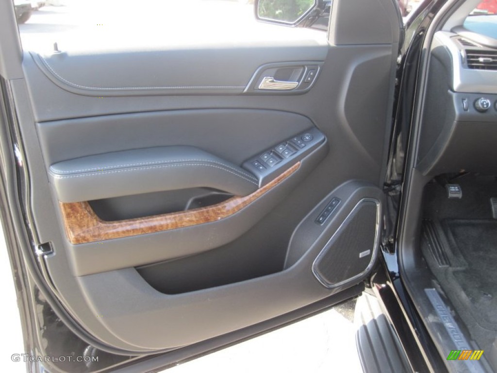 2016 Chevrolet Tahoe LTZ 4WD Jet Black Door Panel Photo #106364919