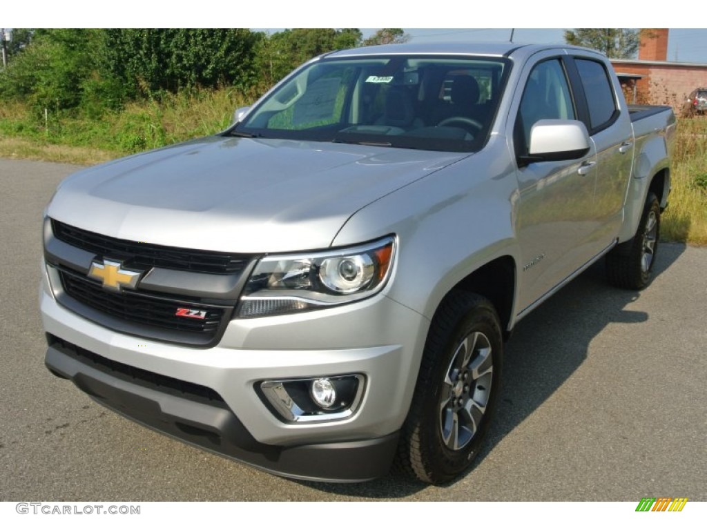 Silver Ice Metallic 2016 Chevrolet Colorado Z71 Crew Cab Exterior Photo #106365281