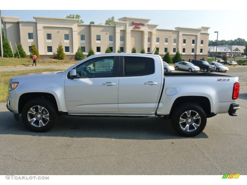 Silver Ice Metallic 2016 Chevrolet Colorado Z71 Crew Cab Exterior Photo #106365299