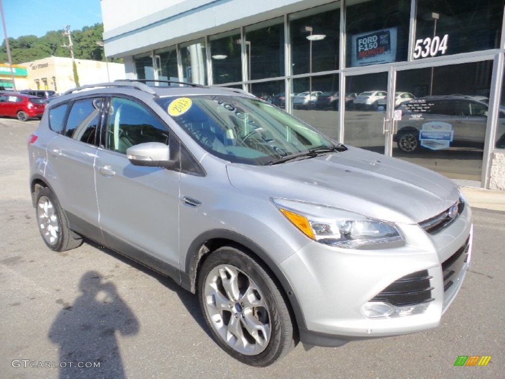 2013 Escape Titanium 2.0L EcoBoost 4WD - Ingot Silver Metallic / Charcoal Black photo #6