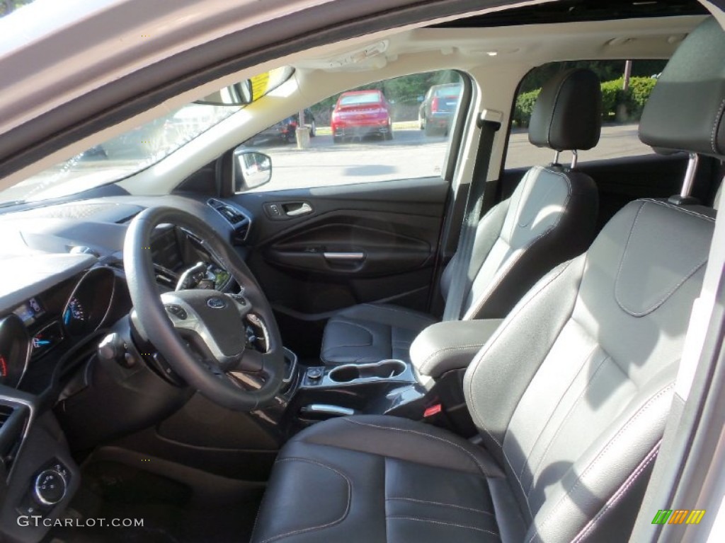 2013 Escape Titanium 2.0L EcoBoost 4WD - Ingot Silver Metallic / Charcoal Black photo #14