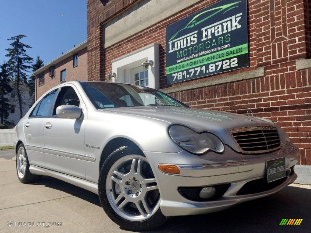 2003 C 32 AMG Sedan - Brilliant Silver Metallic / Charcoal photo #5