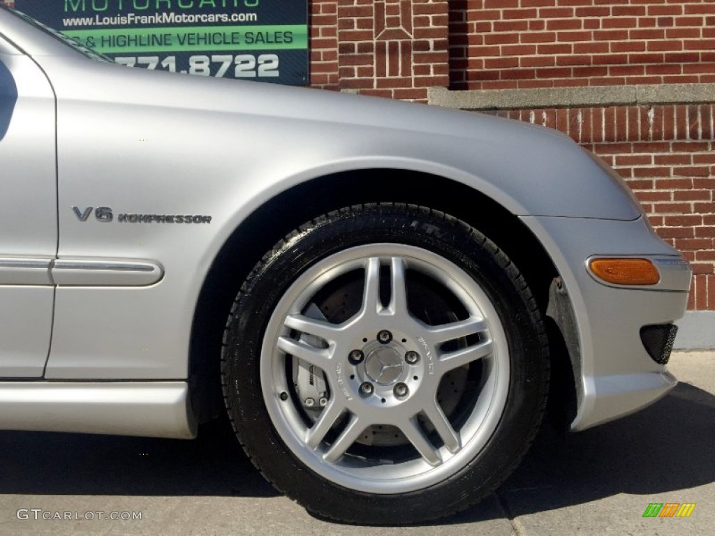 2003 C 32 AMG Sedan - Brilliant Silver Metallic / Charcoal photo #14