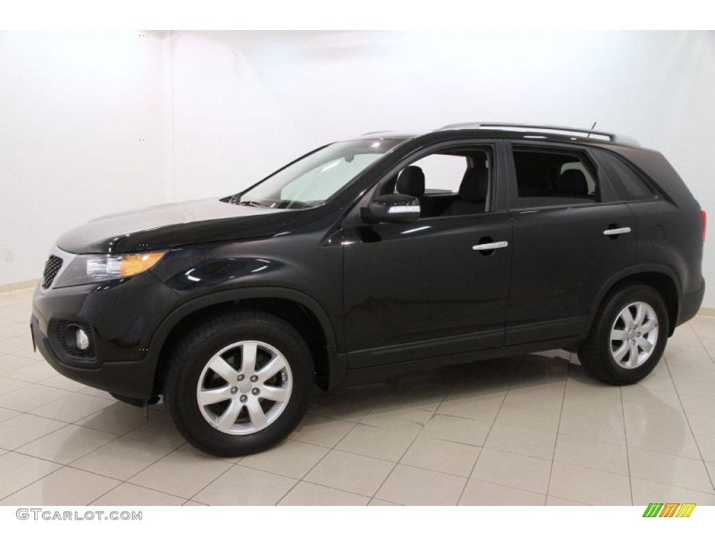 Ebony Black 2013 Kia Sorento LX Exterior Photo #106374863