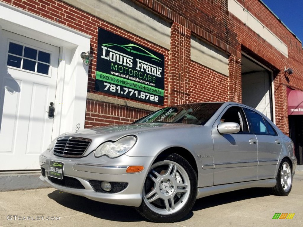 2003 C 32 AMG Sedan - Brilliant Silver Metallic / Charcoal photo #24