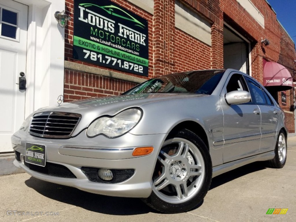 2003 C 32 AMG Sedan - Brilliant Silver Metallic / Charcoal photo #25