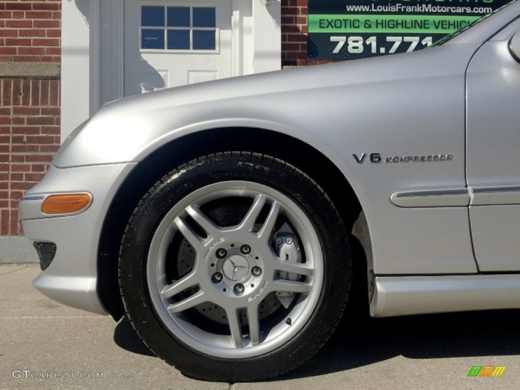 2003 C 32 AMG Sedan - Brilliant Silver Metallic / Charcoal photo #36