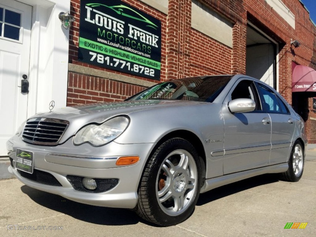 2003 C 32 AMG Sedan - Brilliant Silver Metallic / Charcoal photo #41