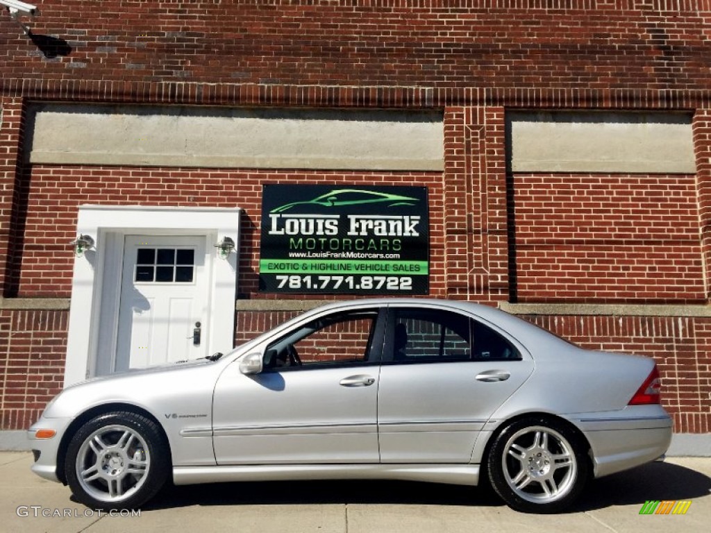 2003 C 32 AMG Sedan - Brilliant Silver Metallic / Charcoal photo #42