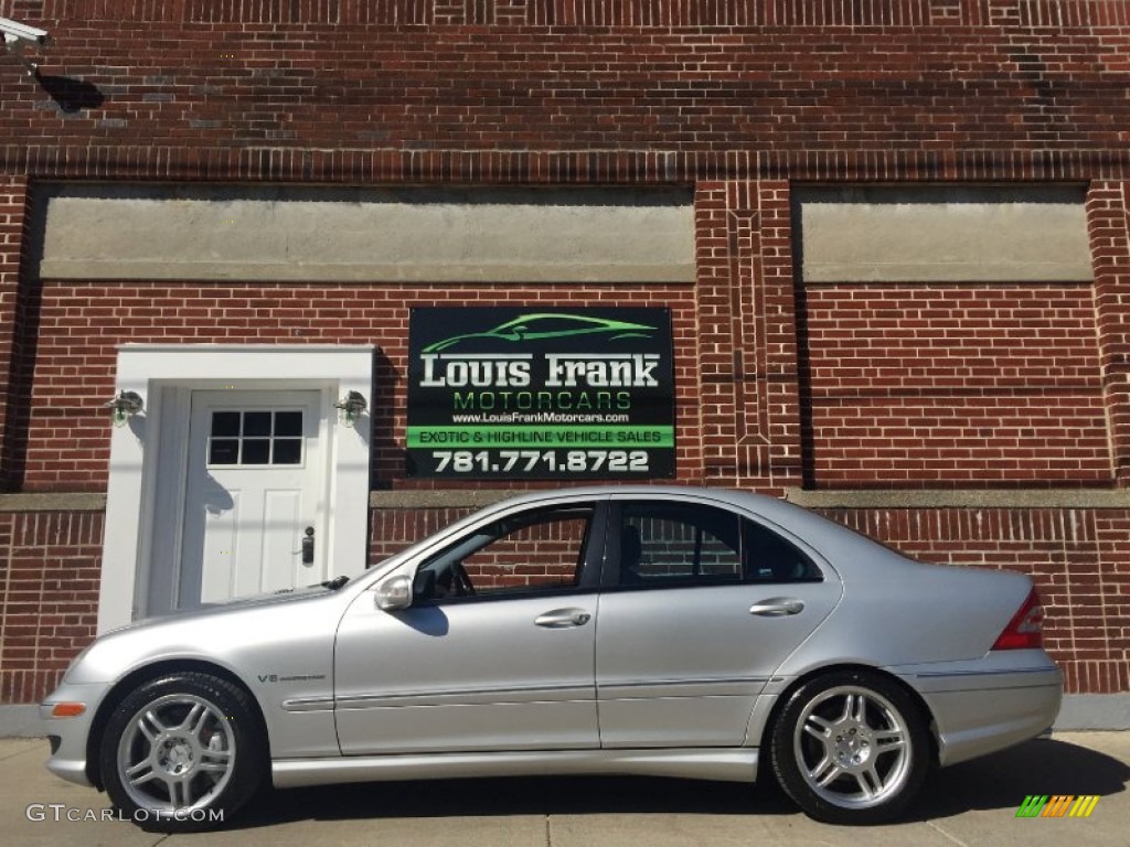 2003 C 32 AMG Sedan - Brilliant Silver Metallic / Charcoal photo #43