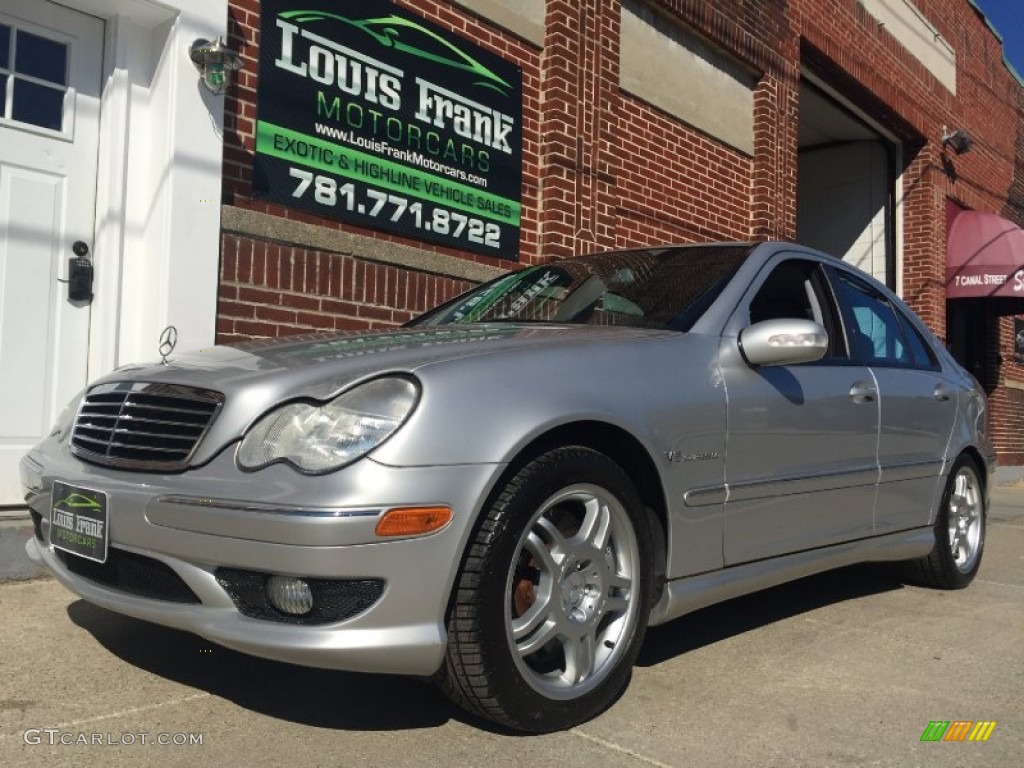 2003 C 32 AMG Sedan - Brilliant Silver Metallic / Charcoal photo #45