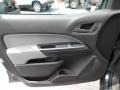 Jet Black/Dark Ash 2016 Chevrolet Colorado WT Extended Cab 4x4 Door Panel