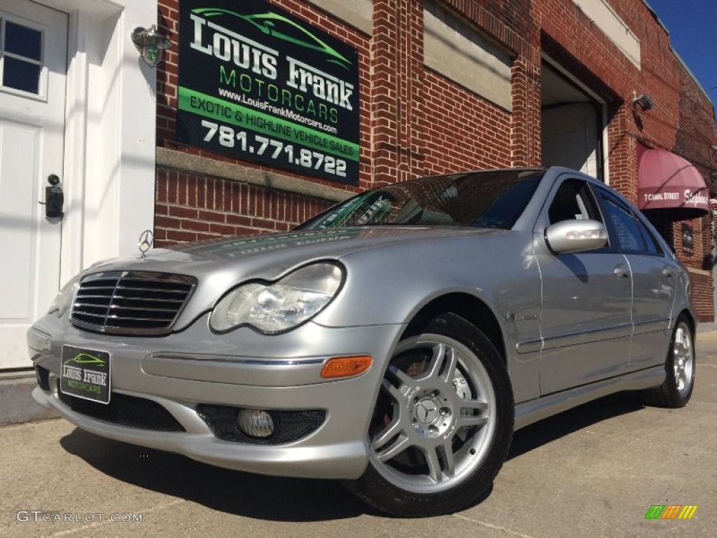 2003 C 32 AMG Sedan - Brilliant Silver Metallic / Charcoal photo #61