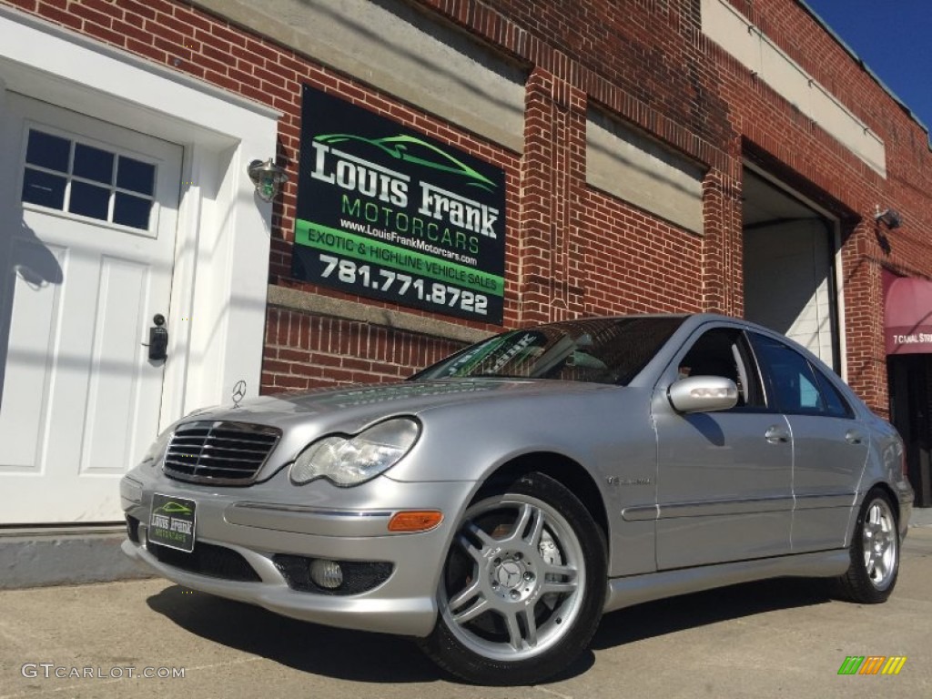 2003 C 32 AMG Sedan - Brilliant Silver Metallic / Charcoal photo #62